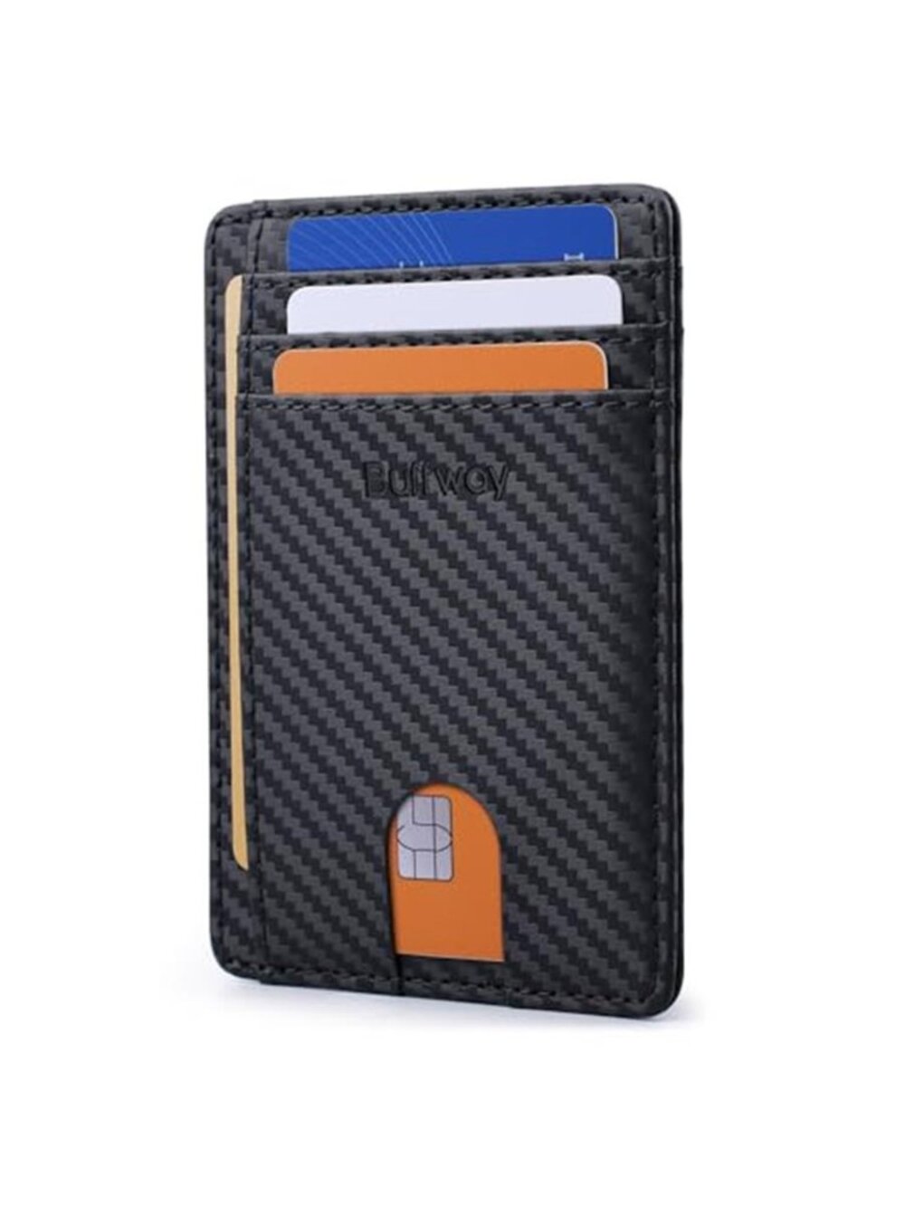 Slim Minimalist Front Pocket RFID Blocking Leather Wallets for Men and